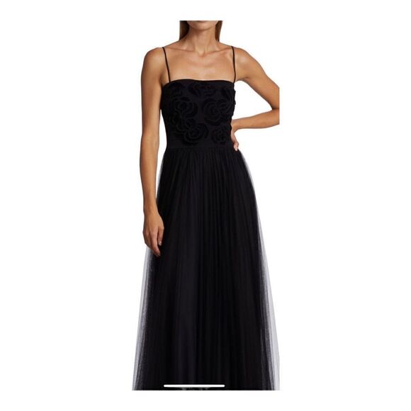 CHIARA BONI La Petite Robe Brielle Floral Mesh Strapless Gown Size 10 NWT - Picture 5 of 11